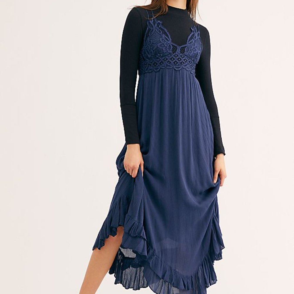NWT Free People Adella Maxi Slip